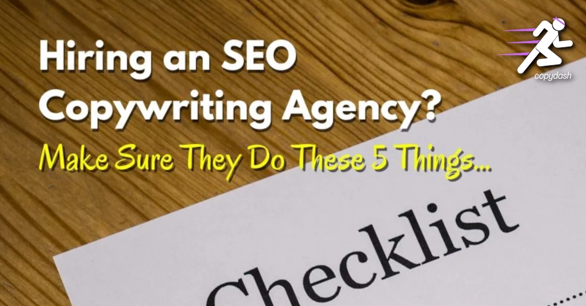 5 Things an SEO Copywriting Agency Should Do